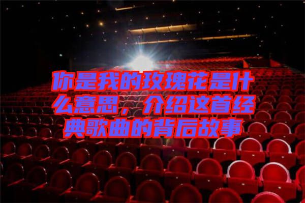 你是我的玫瑰花是什么意思，介紹這首經典歌曲的背后故事