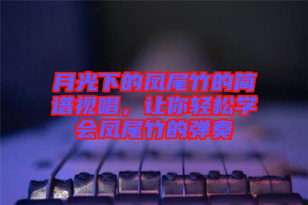 月光下的鳳尾竹的簡譜視唱，讓你輕松學會鳳尾竹的彈奏