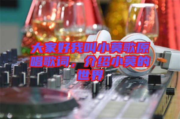 大家好我叫小莫歌原唱歌詞，介紹小莫的世界