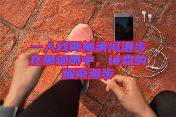 一人我兩袖清風漫步在那煙雨中，詩意的煙雨漫步