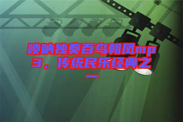 嗩吶獨奏百鳥朝鳳mp3，傳統民樂經典之一