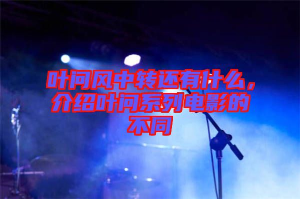 葉問風中轉還有什么，介紹葉問系列電影的不同