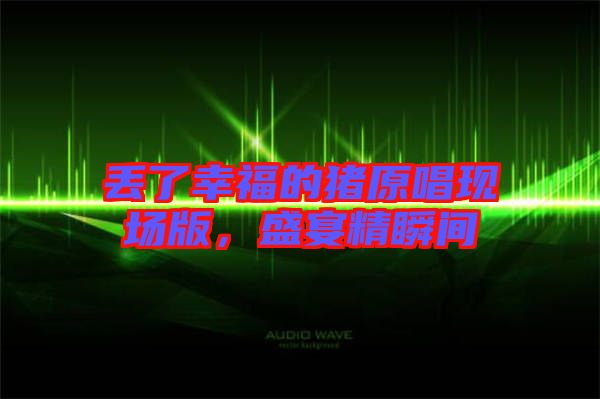 丟了幸福的豬原唱現場版，盛宴精瞬間