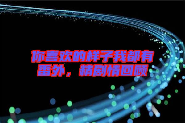 你喜歡的樣子我都有番外，精劇情回顧