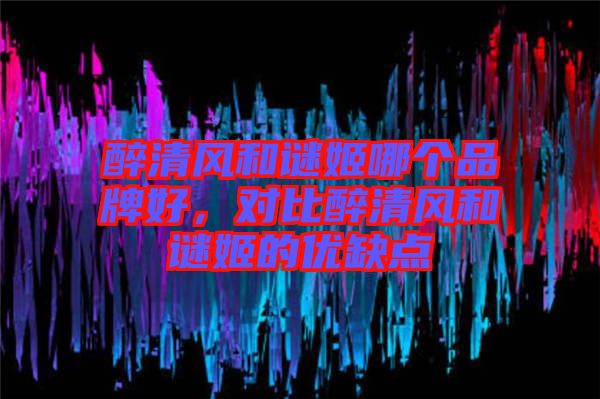 醉清風和謎姬哪個品牌好，對比醉清風和謎姬的優(yōu)缺點