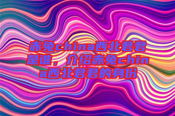 赤兔china西北君君是誰，介紹赤兔china西北君君的身份