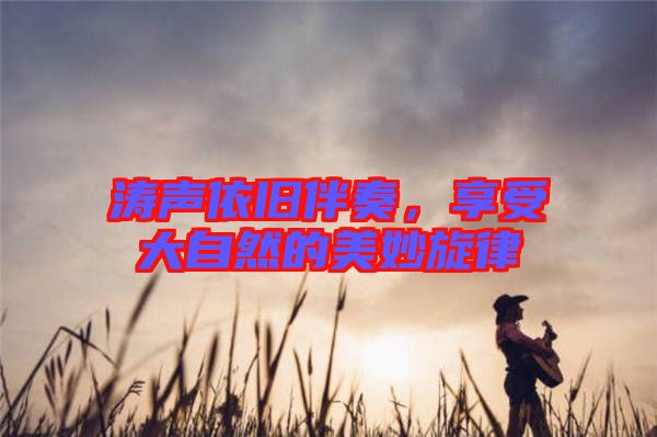 濤聲依舊伴奏，享受大自然的美妙旋律
