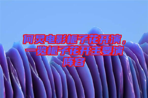 何炅電影梔子花開演，一覽梔子花開主要演陣容