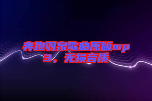 奔跑羽泉歌曲原版mp3，無損音質(zhì)