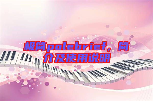 極簡polebrief，簡介及使用說明
