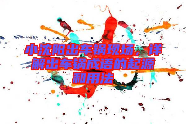 小沈陽出車鍋現場，詳解出車鍋成語的起源和用法