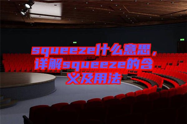 squeeze什么意思，詳解squeeze的含義及用法