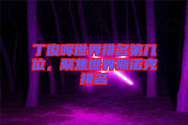 丁俊暉世界排名第幾位，聚焦世界斯諾克排名