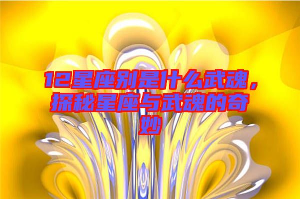 12星座別是什么武魂，探秘星座與武魂的奇妙